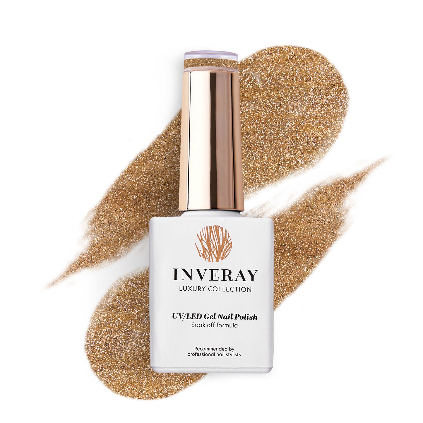 Inveray UV/LED Gel Nail Polish Luxury Collection N°285 WHITE NOUGAT (cat eye) 10ml