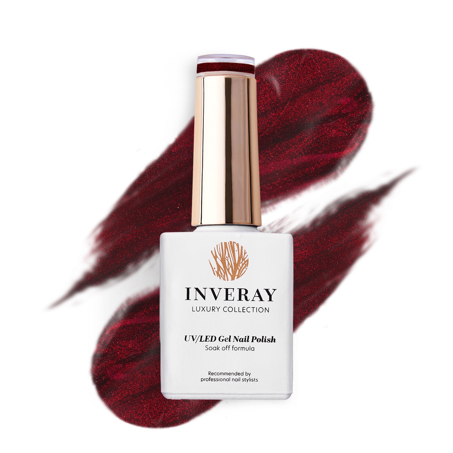 Inveray UV/LED Gel Nail Polish Luxury Collection N°287 CANDIED CHERRY (cat eye) 10ml