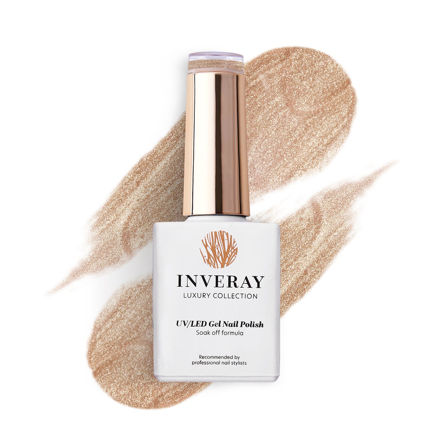 Inveray UV/LED Gel Nail Polish Luxury Collection N°312 DESERT GLOW (KOREAN CAT EYE) 10ml