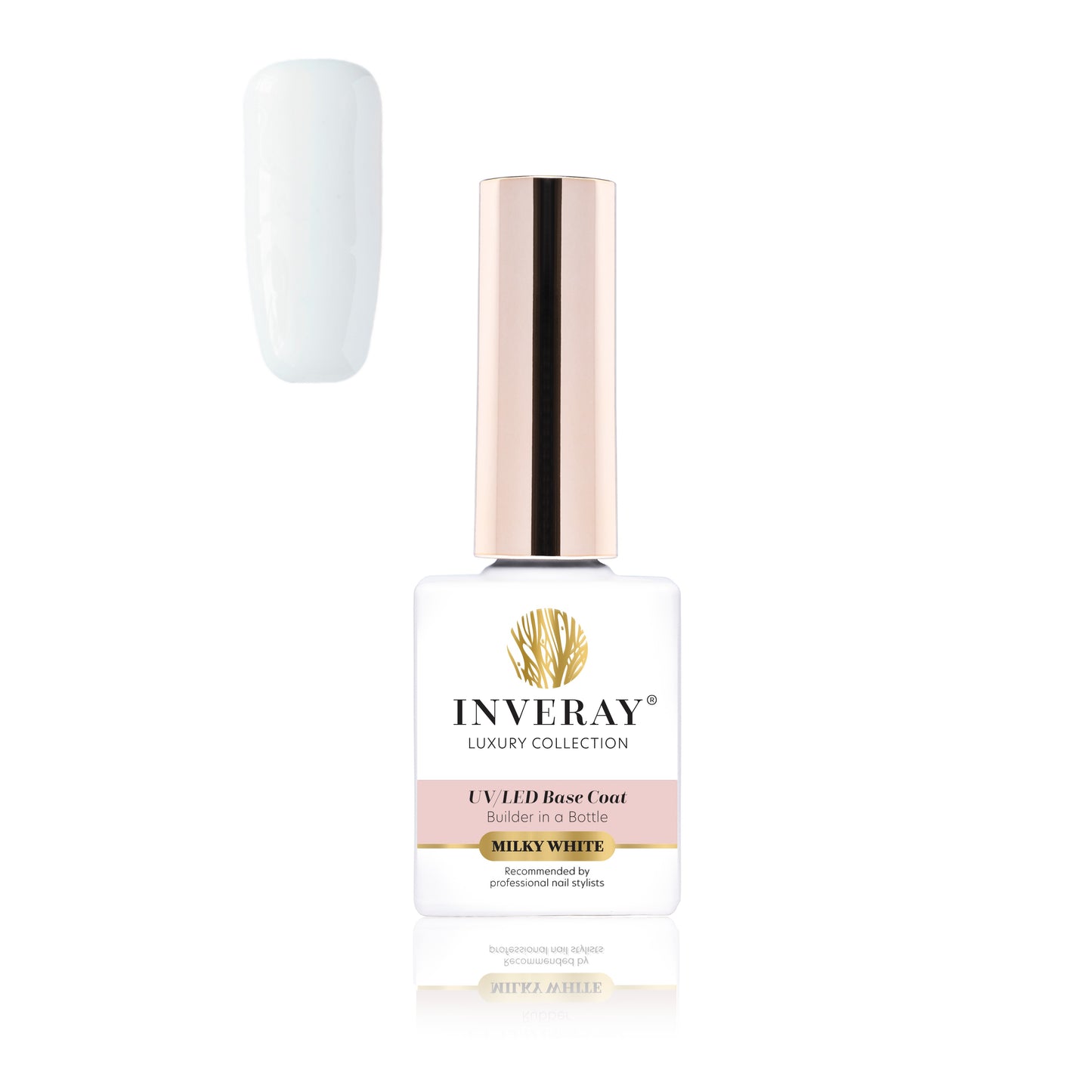 Inveray UV/LED Builder in a Bottle MILKY WHITE Base Coat Luxury Collection 10ml