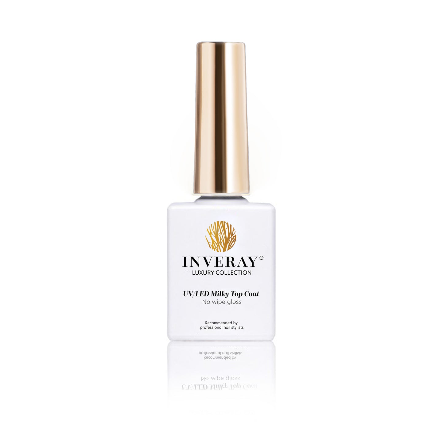 Inveray UV/LED Milky White Top Coat No Wipe Luxury Collection 10ml