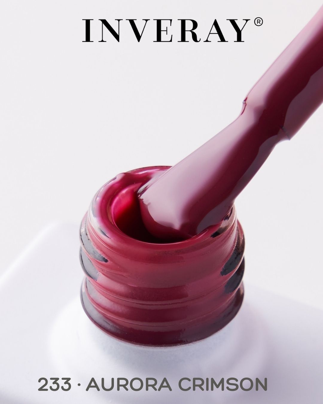 Inveray UV/LED Gel Nail Polish Luxury Collection N°233 AURORA CRIMSON 10ml
