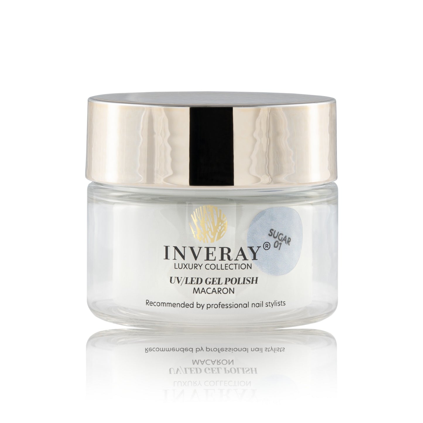 Inveray UV/LED Gel Nail Polish MACARON 001 SUGAR 10ml