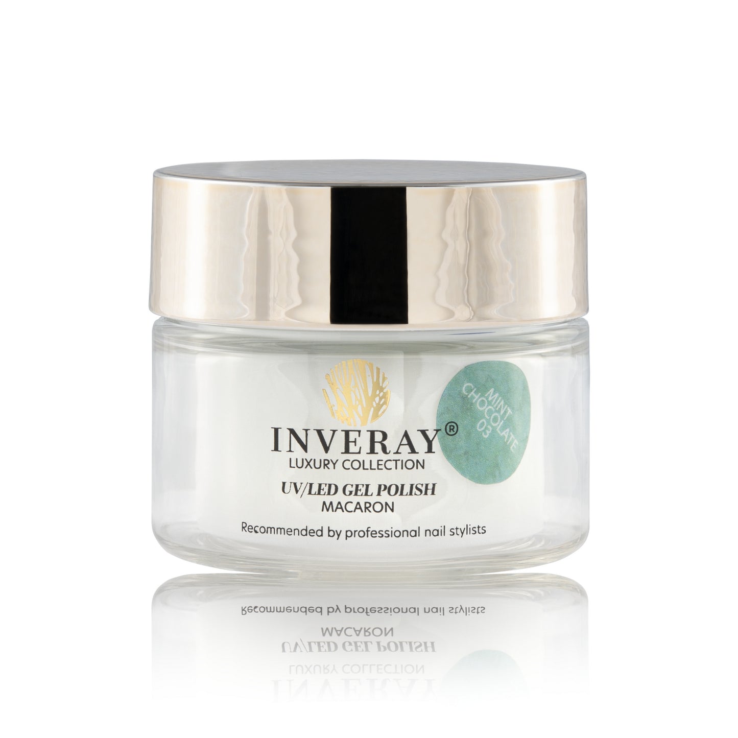 Inveray UV/LED Gel Nail Polish MACARON 003 MINT CHOCOLATE 10ml