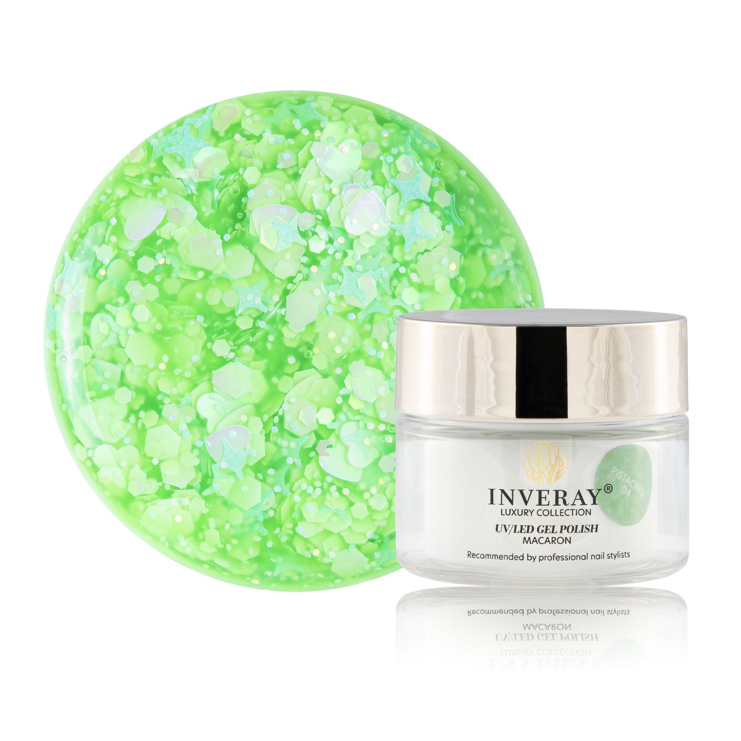 Inveray UV/LED Gel Nail Polish MACARON 004 PISTACHIO 10ml