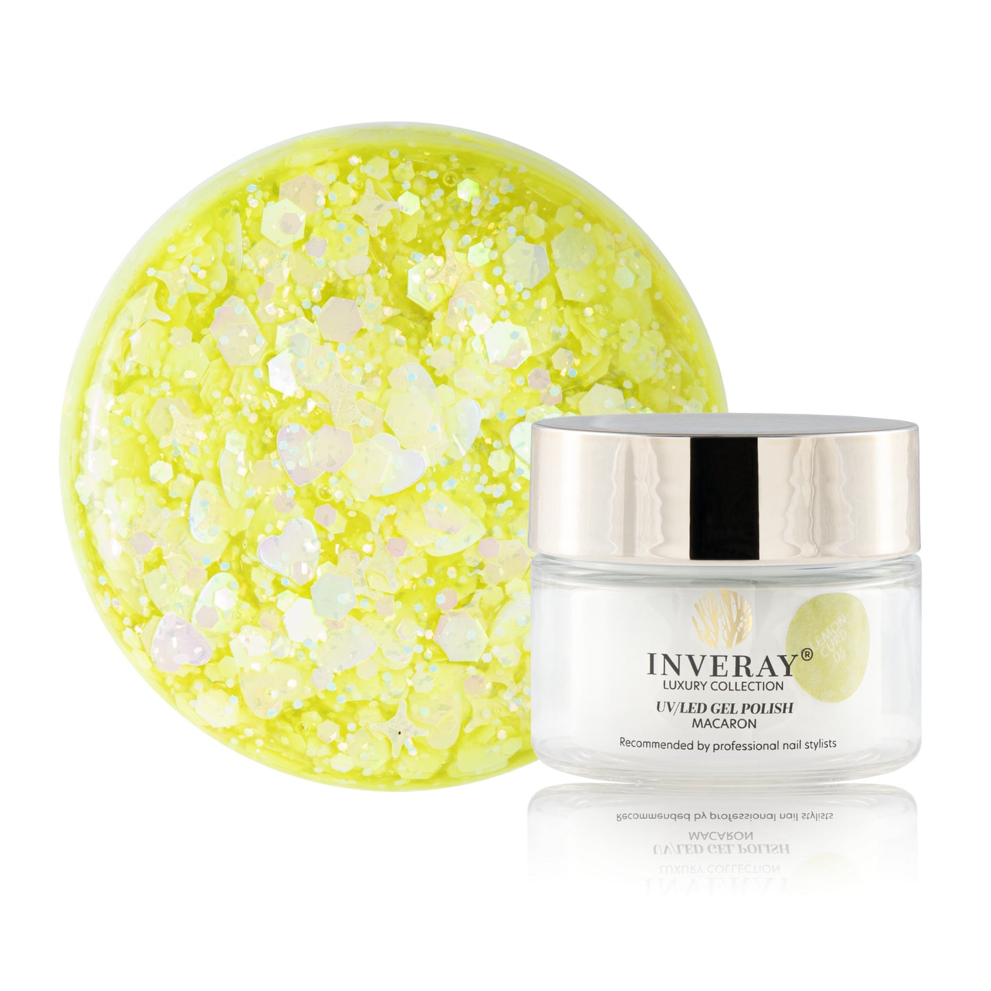 Inveray UV/LED Gel Nail Polish MACARON 005 LEMON CURD 10ml