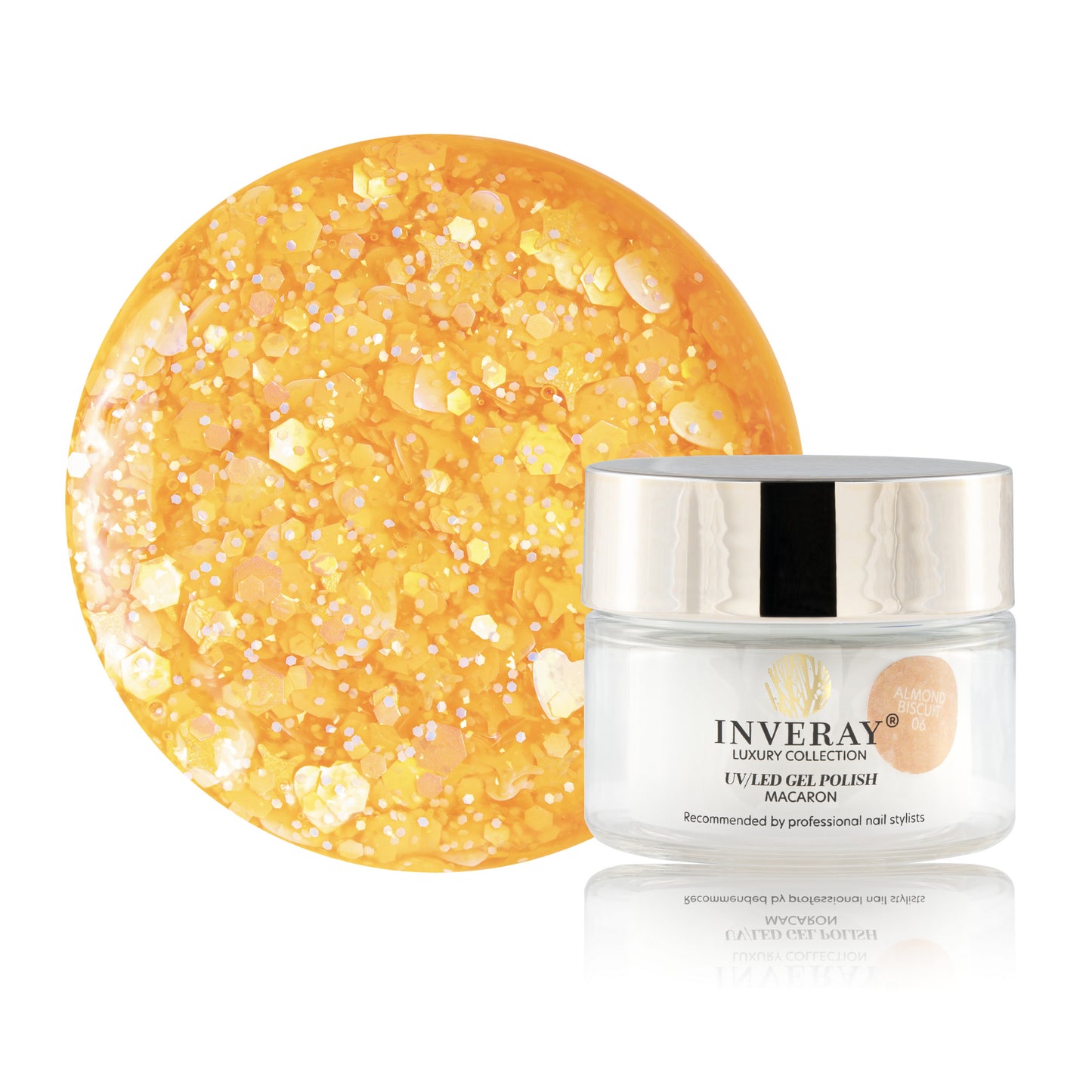 Inveray UV/LED Gel Nail Polish MACARON 006 ALMOND BISCUIT 10ml