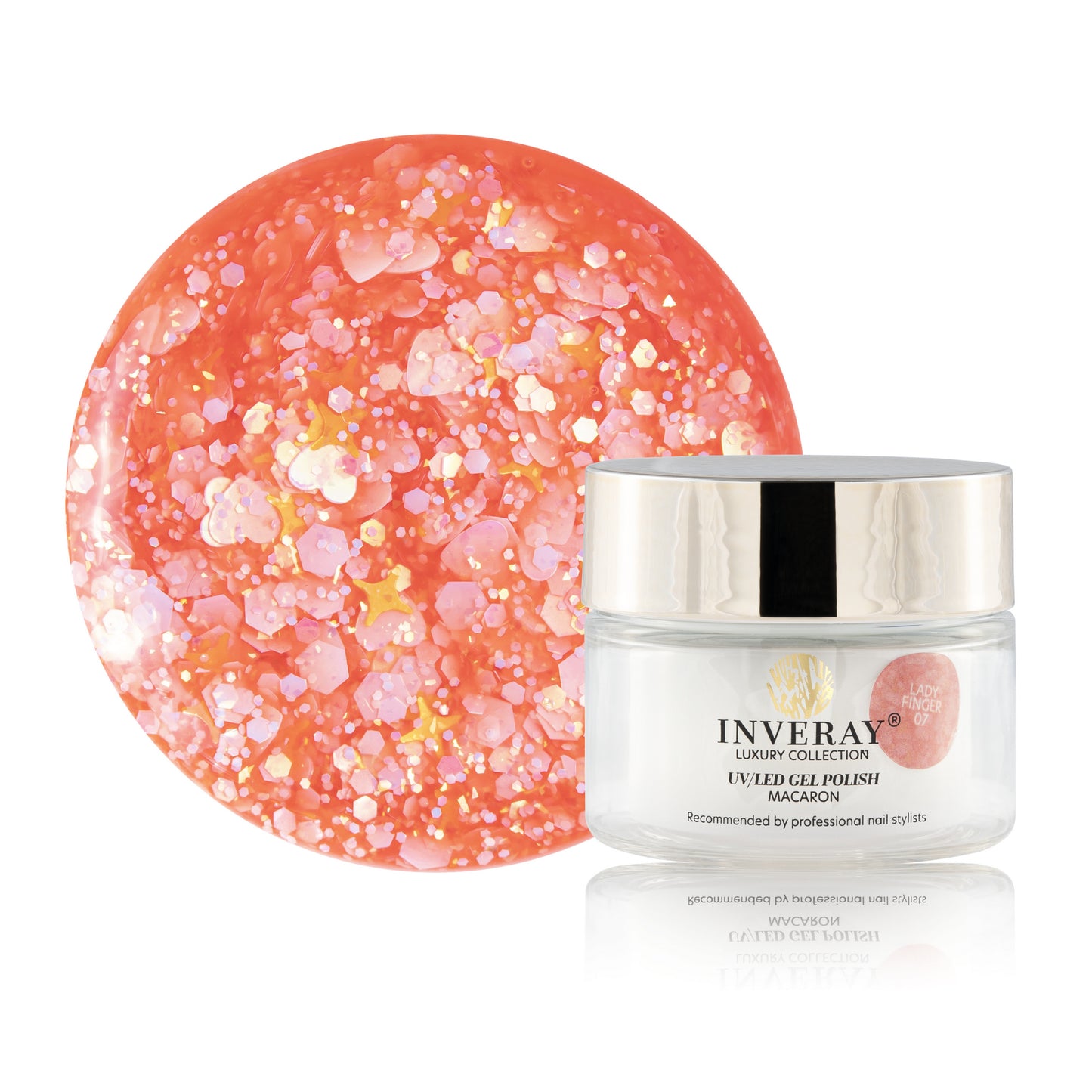 Inveray UV/LED Gel Nail Polish MACARON 007 LADYFINGER 10ml