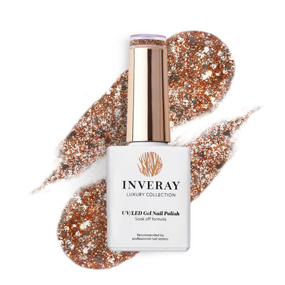 156 Inveray UV/LED Gel Nail Polish Luxury Collection N°156 GOLDEN EYE 10ml