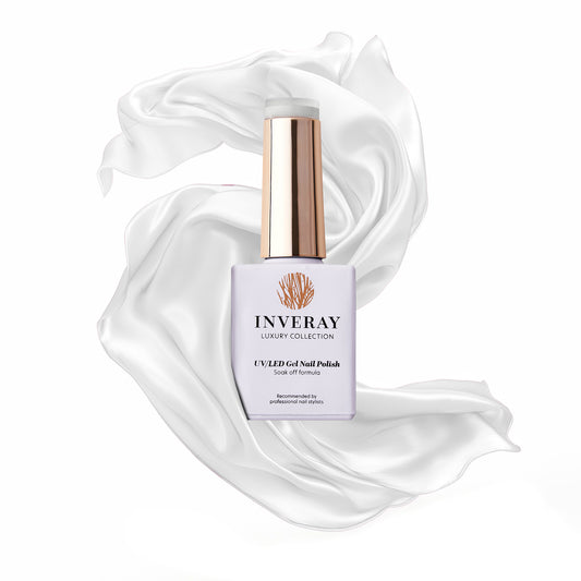 Inveray UV/LED Gel Nail Polish N°162 SNOW WHITE 10ml