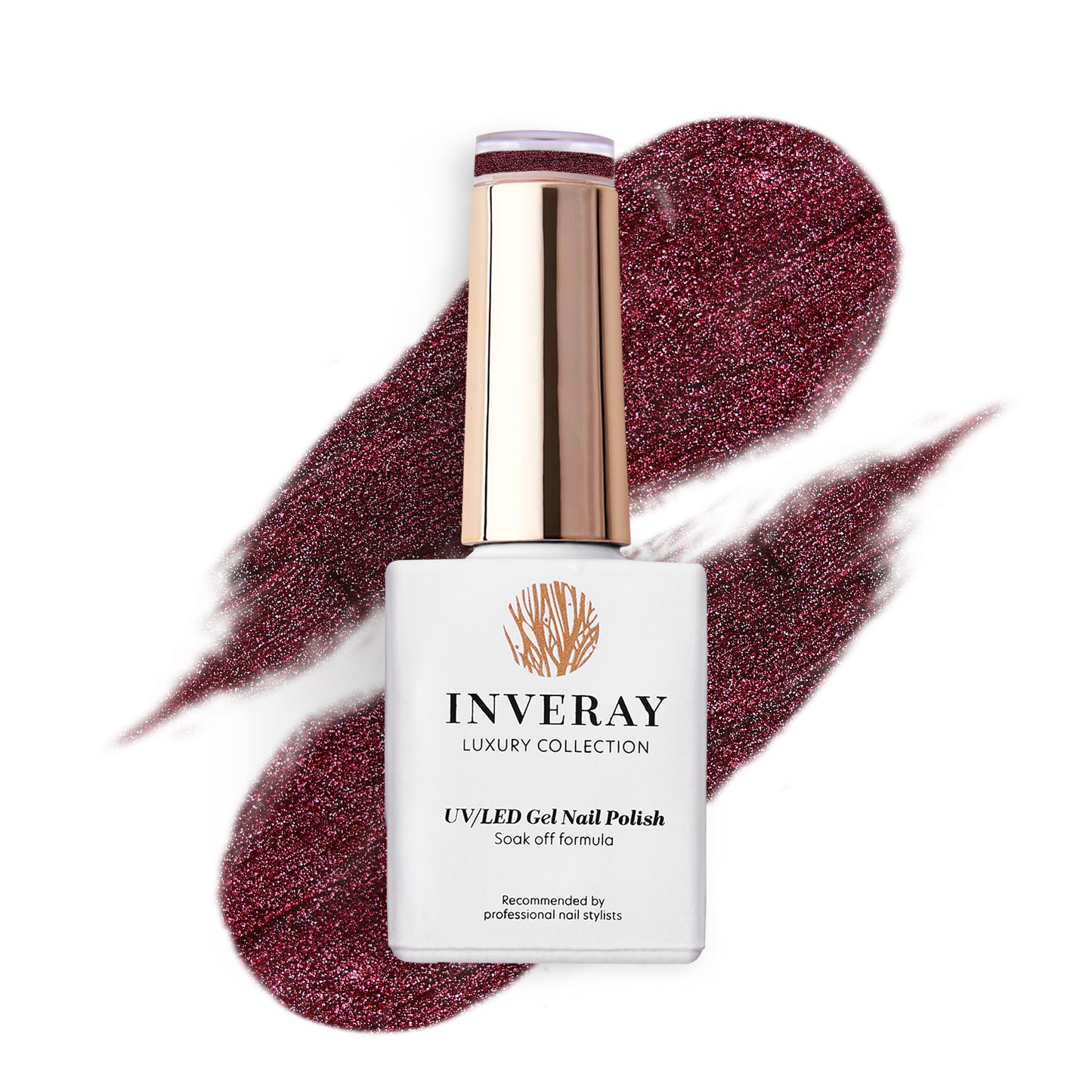 Inveray UV/LED Gel Nail Polish Luxury Collection N°289 FIERRY KISS (cat eye) 10ml