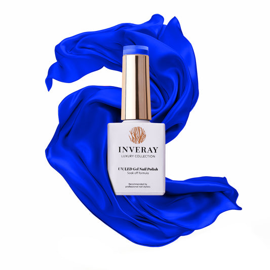 Inveray UV/LED Gel Nail Polish Luxury Collection N°296 INTENSE BLUE 10ml
