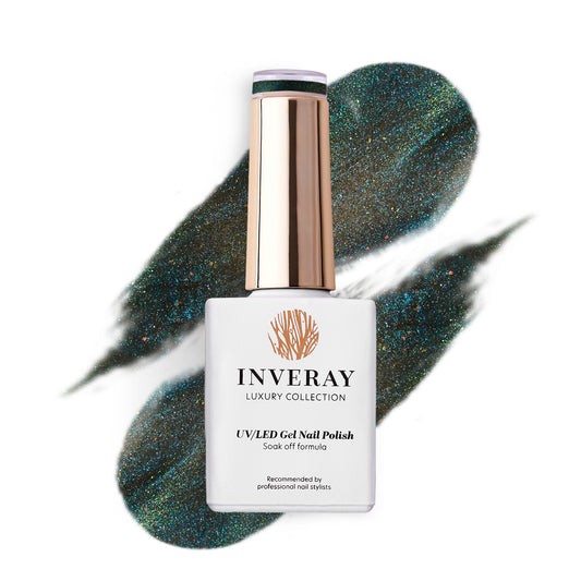 Inveray UV/LED Gel Nail Polish N°268 MYSTIC LAGOON (cat eye) 10ml