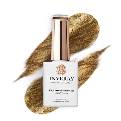 278 Inveray UV/LED Gel Nail Polish N°278 GOLDEN ECLIPSE (cat eye) 10ml
