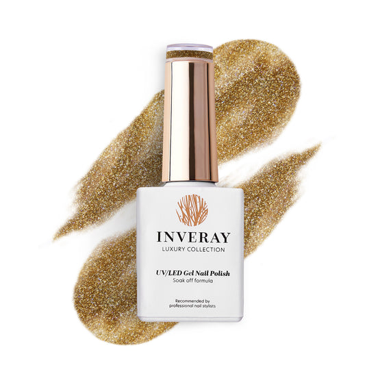 Inveray UV/LED Gel Nail Polish Luxury Collection N°264 FORTUNA’S GOLD 10ml